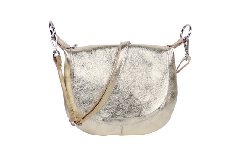 MIRROSI Umhängetasche Damen, Crossbody Bag, Echtleder Made in Italy (1 Tasche 2 Gurte oder Basic Version 1 Tasche 1 Ledergurt), 28x25x7cm (BXHXT) von MIRROSI