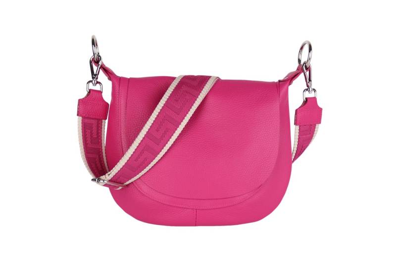 MIRROSI Umhängetasche Damen, Crossbody Bag, Echtleder Made in Italy (1 Tasche 2 Gurte oder Basic Version 1 Tasche 1 Ledergurt), 28x25x7cm (BXHXT) von MIRROSI