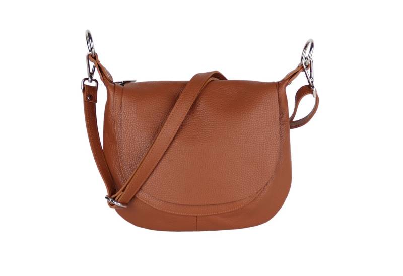 MIRROSI Umhängetasche Damen, Crossbody Bag, Echtleder Made in Italy (1 Tasche 2 Gurte oder Basic Version 1 Tasche 1 Ledergurt), 28x25x7cm (BXHXT) von MIRROSI