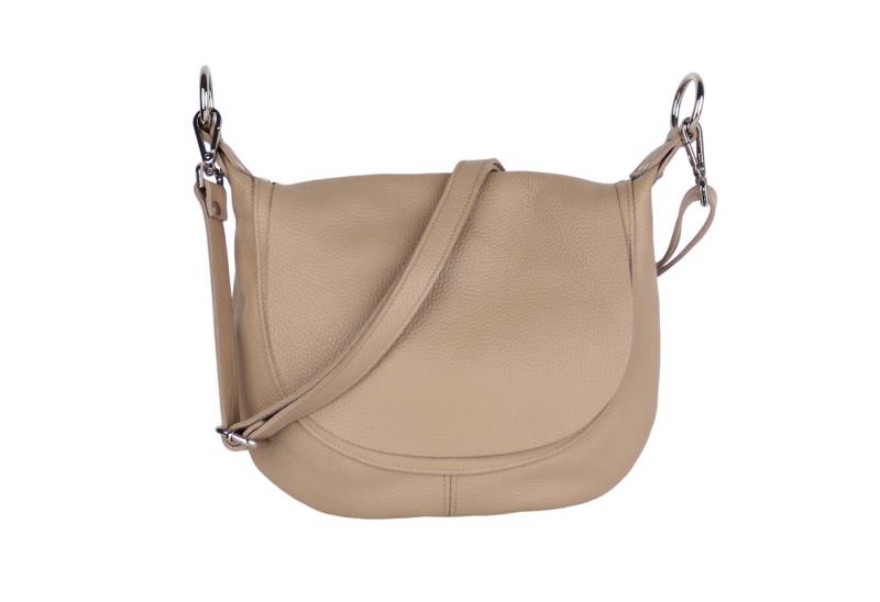 MIRROSI Umhängetasche Damen, Crossbody Bag, Echtleder Made in Italy (1 Tasche 2 Gurte oder Basic Version 1 Tasche 1 Ledergurt), 28x25x7cm (BXHXT) von MIRROSI