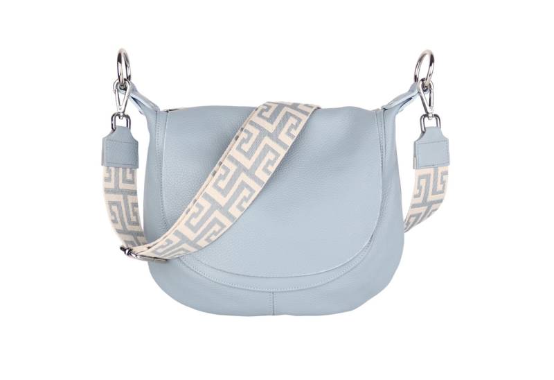 MIRROSI Umhängetasche Damen, Crossbody Bag, Echtleder Made in Italy (1 Tasche 2 Gurte oder Basic Version 1 Tasche 1 Ledergurt), 28x25x7cm (BXHXT) von MIRROSI