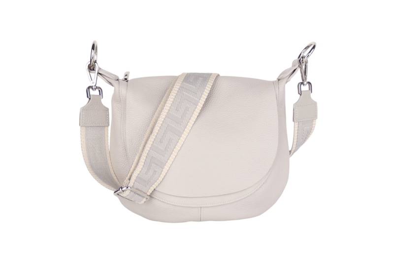 MIRROSI Umhängetasche Damen, Crossbody Bag, Echtleder Made in Italy (1 Tasche 2 Gurte oder Basic Version 1 Tasche 1 Ledergurt), 28x25x7cm (BXHXT) von MIRROSI