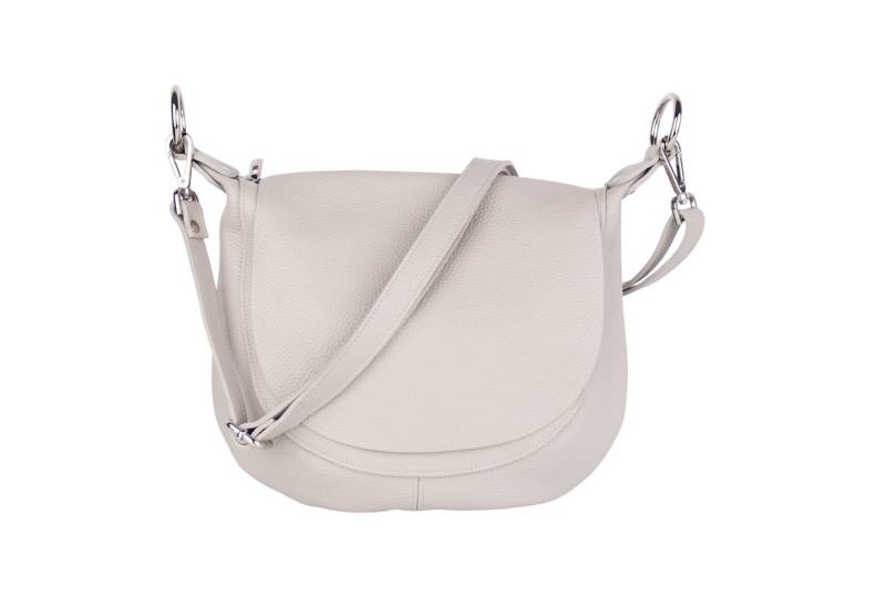 MIRROSI Umhängetasche Damen, Crossbody Bag, Echtleder Made in Italy (1 Tasche 2 Gurte oder Basic Version 1 Tasche 1 Ledergurt), 28x25x7cm (BXHXT) von MIRROSI