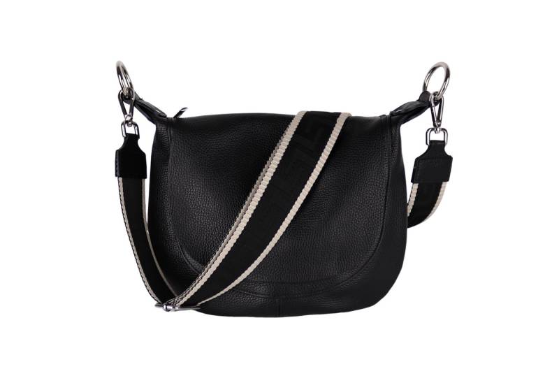 MIRROSI Umhängetasche Damen, Crossbody Bag, Echtleder Made in Italy (1 Tasche 2 Gurte oder Basic Version 1 Tasche 1 Ledergurt), 28x25x7cm (BXHXT) von MIRROSI