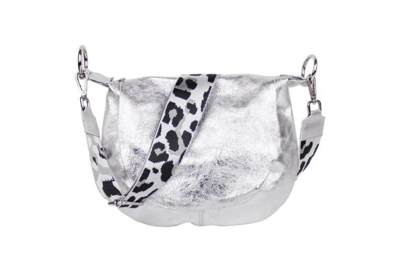MIRROSI Umhängetasche Damen, Crossbody Bag, Echtleder Made in Italy (1 Tasche 2 Gurte oder Basic Version 1 Tasche 1 Ledergurt), 28x25x7cm (BXHXT) von MIRROSI