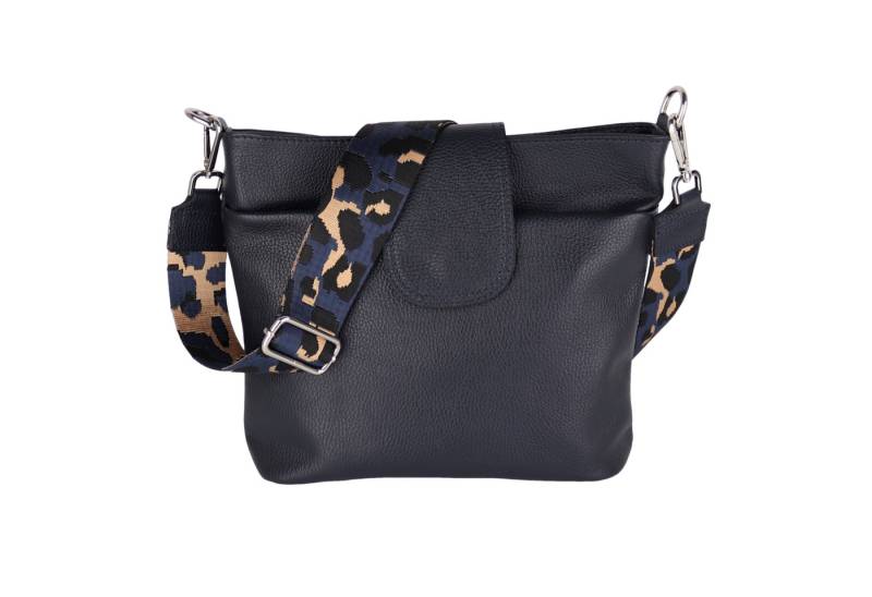 MIRROSI Umhängetasche Damen, Crossbody Bag, Echtleder Made in Italy (1 Tasche mit 1 oder 2 Gurte), verstellbaren Schulterriemen), 30x24,50x9cm (BXHXT) viel Stauraum von MIRROSI