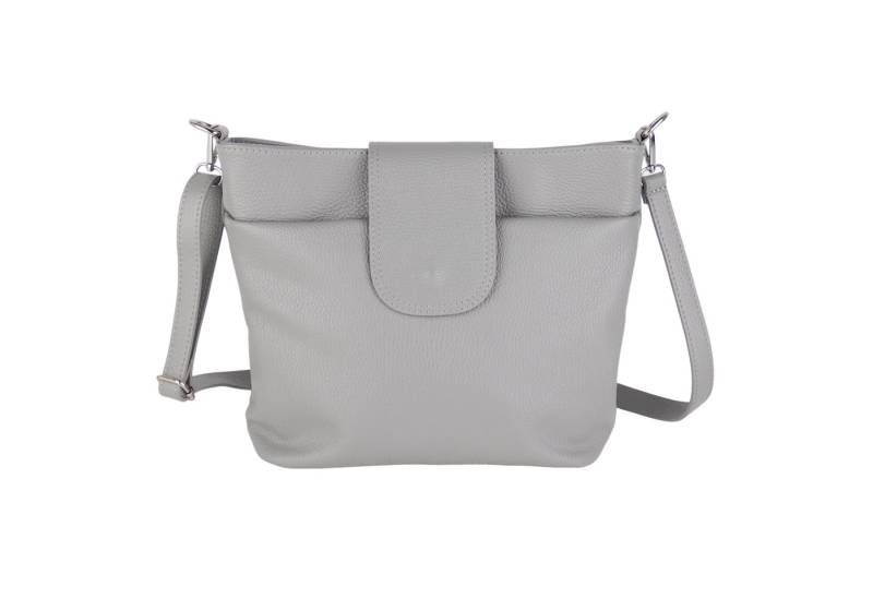 MIRROSI Umhängetasche Damen, Crossbody Bag, Echtleder Made in Italy (1 Tasche mit 1 oder 2 Gurte), verstellbaren Schulterriemen), 30x24,50x9cm (BXHXT) viel Stauraum von MIRROSI