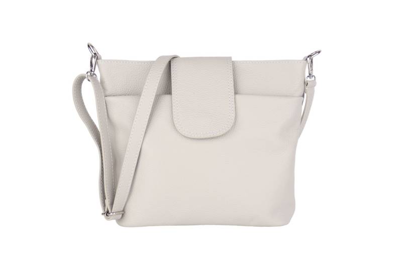 MIRROSI Umhängetasche Damen, Crossbody Bag, Echtleder Made in Italy (1 Tasche mit 1 oder 2 Gurte), verstellbaren Schulterriemen), 30x24,50x9cm (BXHXT) viel Stauraum von MIRROSI