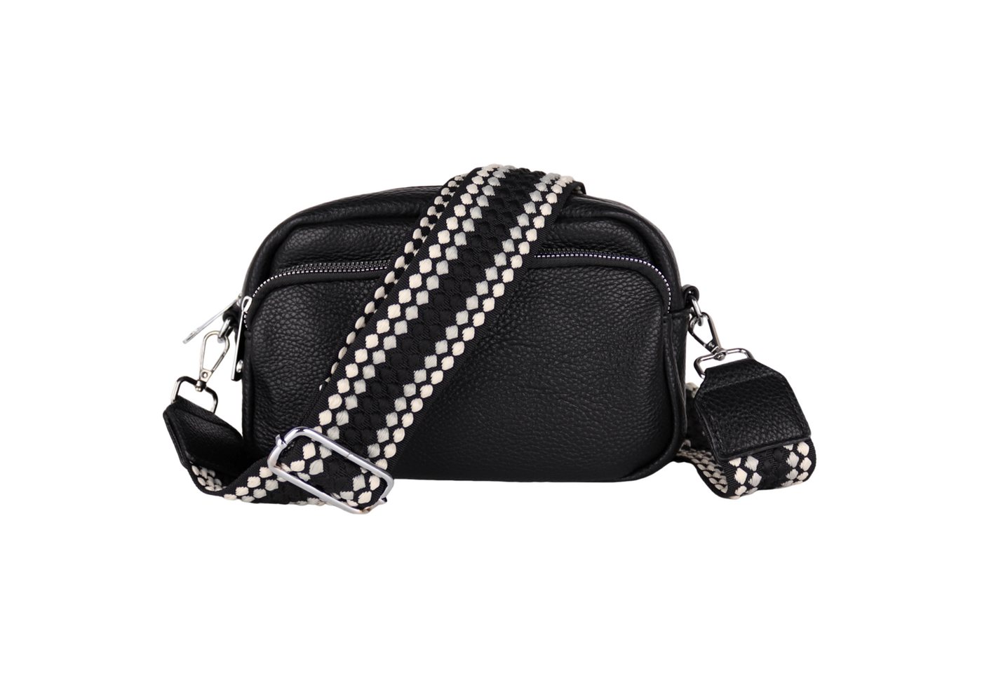 MIRROSI Umhängetasche Damen, Veganleder Crossbody, Schultertasche (24x17x7 cm (BxHxT), gemusterten & verstellbaren Schulterriemen von MIRROSI