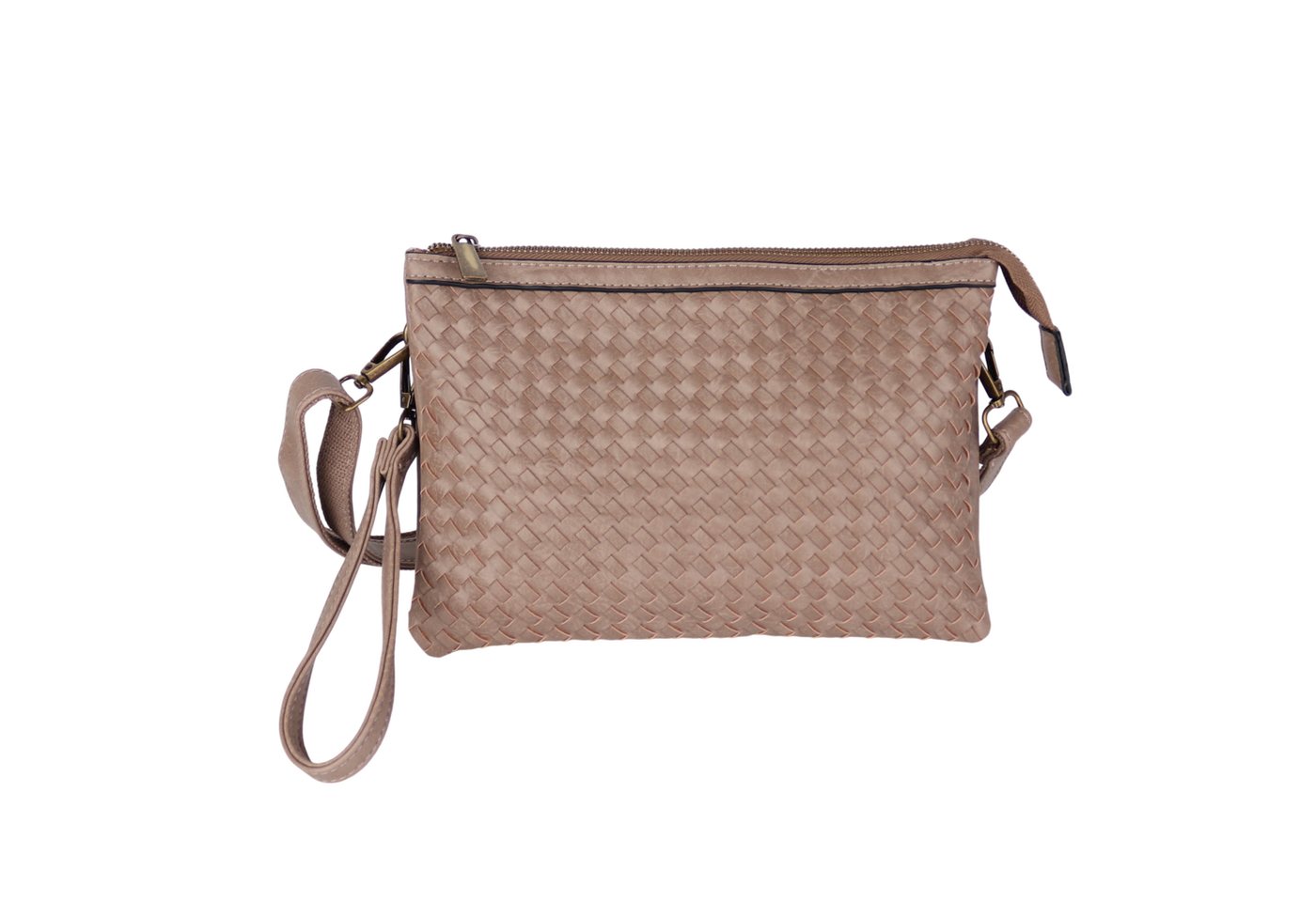 MIRROSI Umhängetasche Damen, Veganleder Crossbody Tasche Bag, Schultertasche, Geflochtene Tasche Aus Kunstleder von MIRROSI