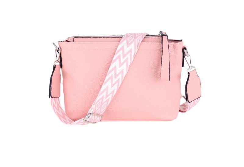 MIRROSI Umhängetasche Damen, Veganleder Crossbody Tasche Bag, Schultertasche (Extra Schlichtes Design mit einem 5 cm breiten Tragegurt, 29x16,5x7cm (BXHXT), gemusterten & verstellbaren Schulterriemen von MIRROSI