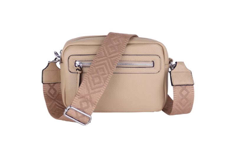 MIRROSI Umhängetasche Damen, Veganleder Crossbody Tasche Bag, Schultertasche (inkl. 1 Münzbeutel und 2 Wechselgurte, 26x16x8cm (BXHXT), gemusterten & verstellbaren Schulterriemen von MIRROSI