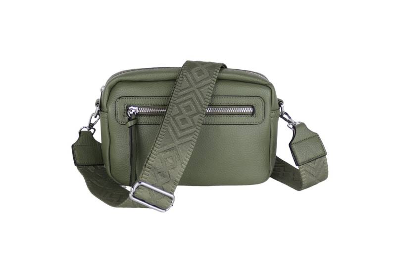 MIRROSI Umhängetasche Damen, Veganleder Crossbody Tasche Bag, Schultertasche (inkl. 1 Münzbeutel und 2 Wechselgurte, 26x16x8cm (BXHXT), gemusterten & verstellbaren Schulterriemen von MIRROSI