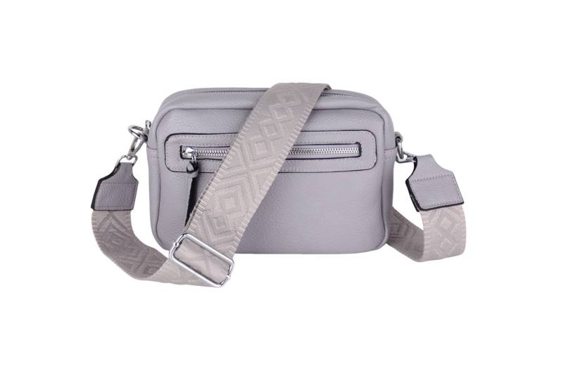 MIRROSI Umhängetasche Damen, Veganleder Crossbody Tasche Bag, Schultertasche (inkl. 1 Münzbeutel und 2 Wechselgurte, 26x16x8cm (BXHXT), gemusterten & verstellbaren Schulterriemen von MIRROSI