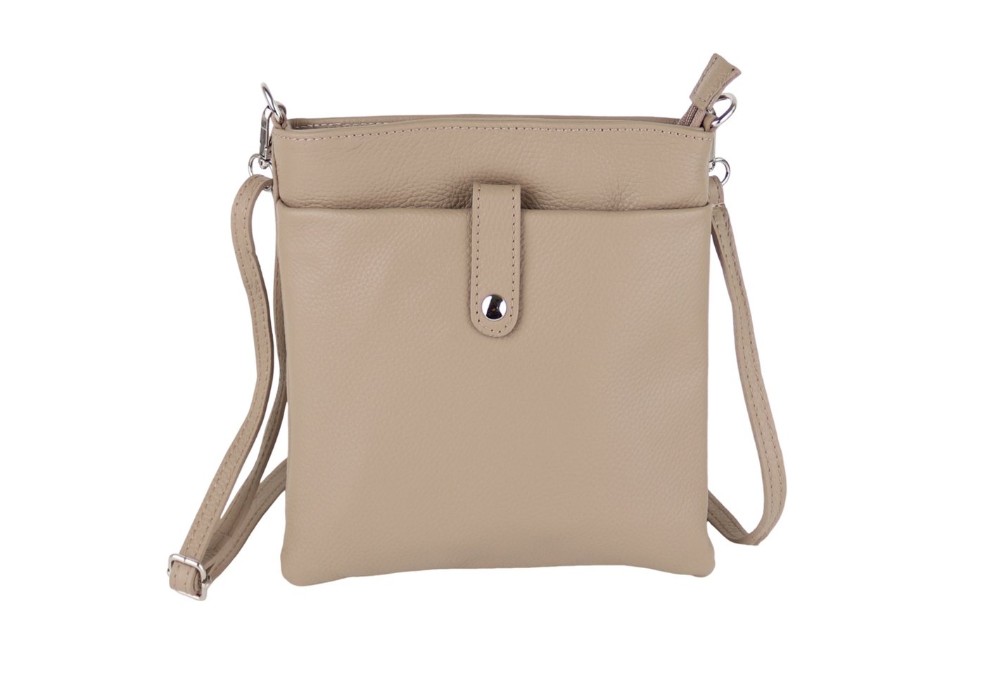 MIRROSI Umhängetasche Damen Crossbody Bag, Echtleder Made In Italy, 23x24x2cm von MIRROSI