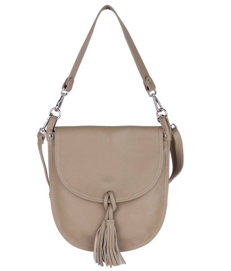 MIRROSI Umhängetasche Damen Crossbody Bag, Echtleder Made In Italy (Schultertasche für jeden Anlass (1 Tasche & 1 oder 2 Gurte), mit), 29x 30x7cm, gemusterten& verstellbaren Schulterriemen von MIRROSI