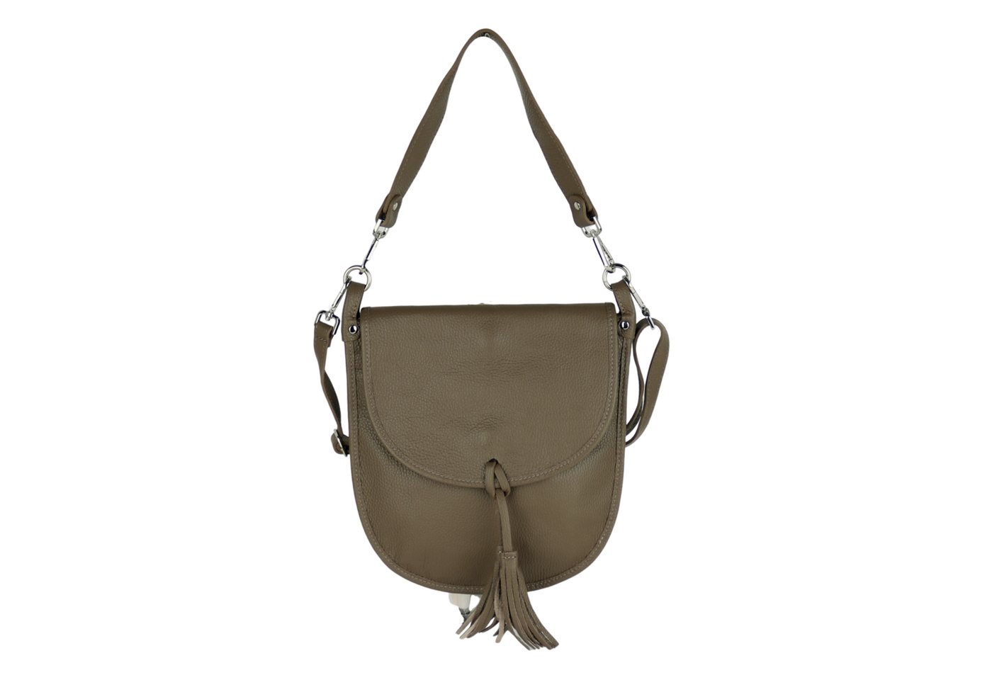 MIRROSI Umhängetasche Damen Crossbody Bag, Echtleder Made In Italy (Schultertasche für jeden Anlass (1 Tasche & 1 oder 2 Gurte), mit), 29x 30x7cm, gemusterten& verstellbaren Schulterriemen von MIRROSI
