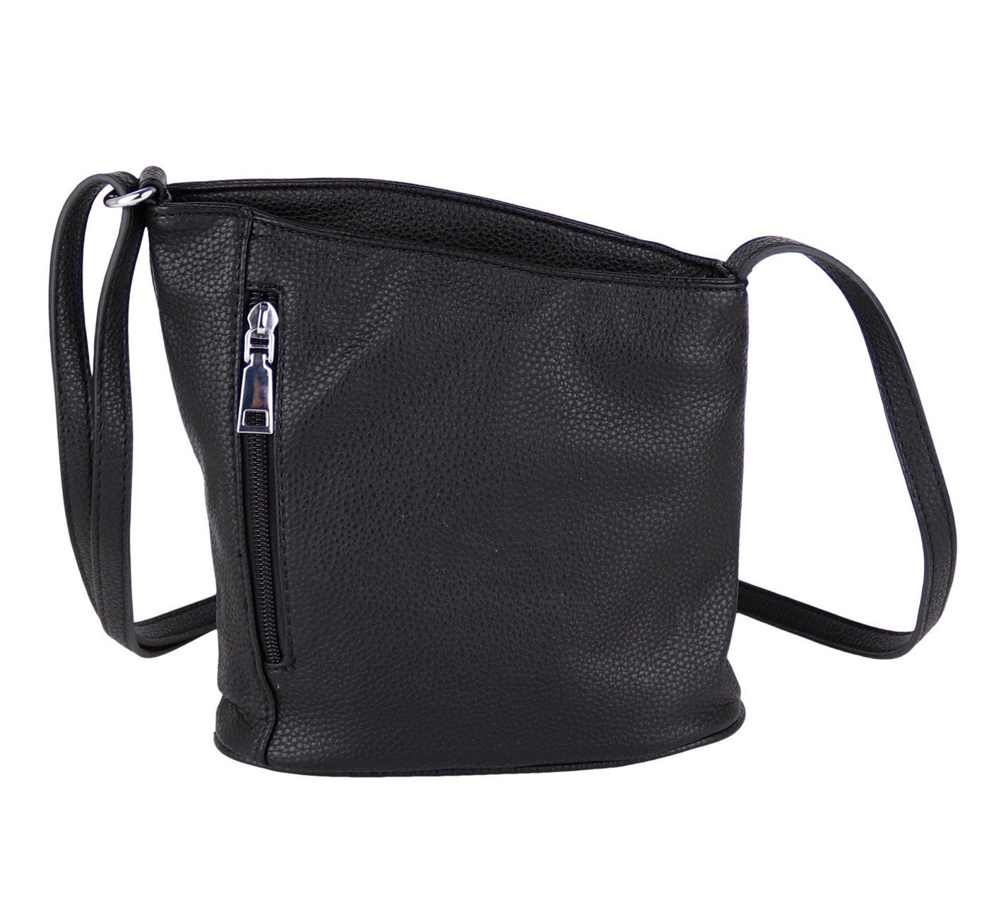 MIRROSI Umhängetasche Damen Crossbody Bag, Klein 20,5x22x7cm (aus hochwertigem Kunstleder Veganleder Leder, 4 Farben auswählbar: Schwarz, Rot, Weiß, Grau), Kleine Tasche, Schultertasche für jeden Anlass von MIRROSI