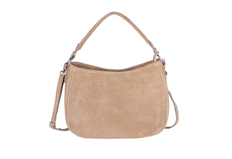 MIRROSI Umhängetasche Damen Crossbody Bag, Wildleder Echtleder Made In Italy, Mittelgroße Damen Tasche 30x23x18cm von MIRROSI