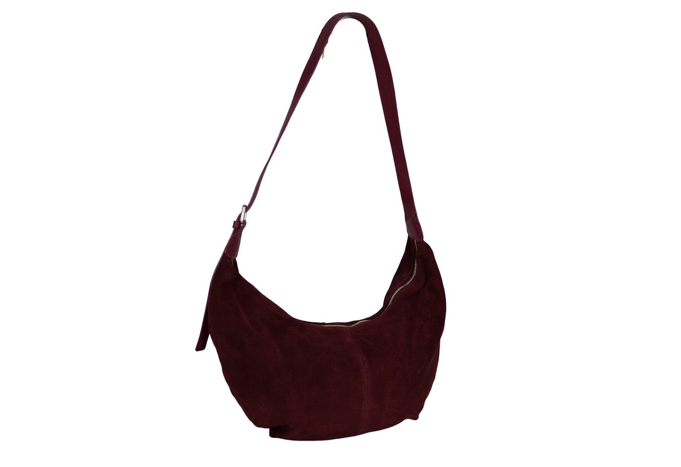 MIRROSI Umhängetasche Damen Crossbody Bag, Wildleder Echtleder Made In Italy, Mittelgroße Große Damen Tasche ca.45x35x10cm von MIRROSI