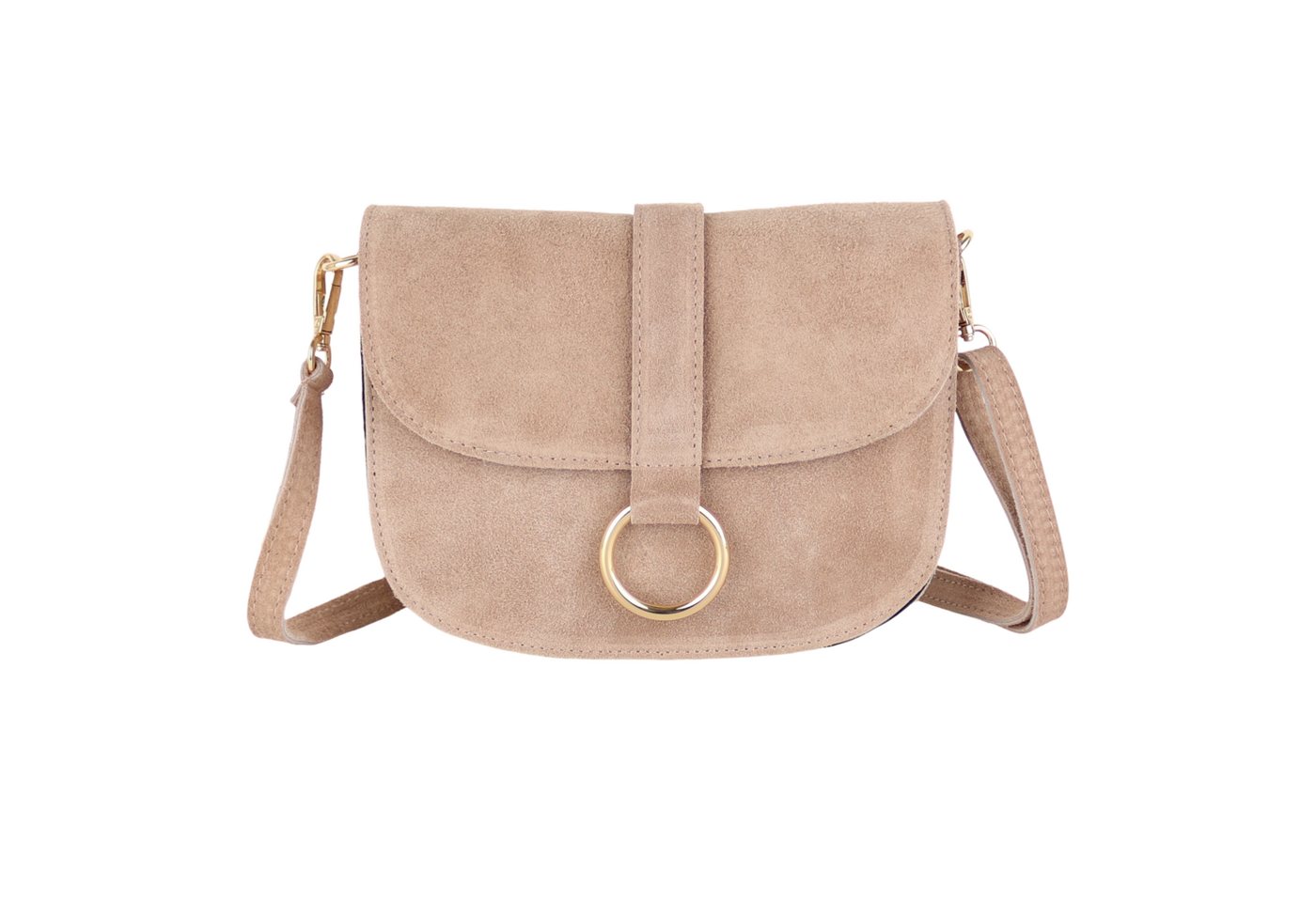 MIRROSI Umhängetasche Damen aus Echtleder, Wildleder, Made in Italy (22x17,5x6,5cm), Crossbody aus Veloursleder, Echtes Leder von MIRROSI