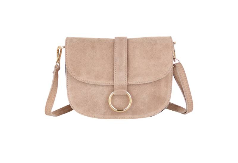 MIRROSI Umhängetasche Damen aus Echtleder, Wildleder, Made in Italy (22x17,5x6,5cm), Crossbody aus Veloursleder, Echtes Leder von MIRROSI