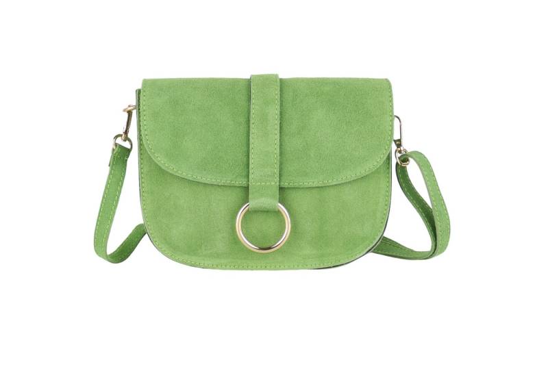 MIRROSI Umhängetasche Damen aus Echtleder, Wildleder, Made in Italy (22x17,5x6,5cm), Crossbody aus Veloursleder, Echtes Leder von MIRROSI