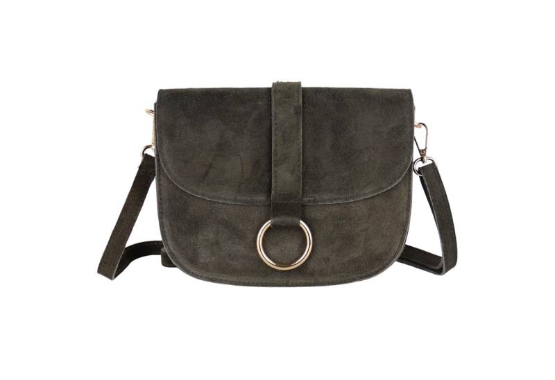 MIRROSI Umhängetasche Damen aus Echtleder, Wildleder, Made in Italy (22x17,5x6,5cm), Crossbody aus Veloursleder, Echtes Leder von MIRROSI