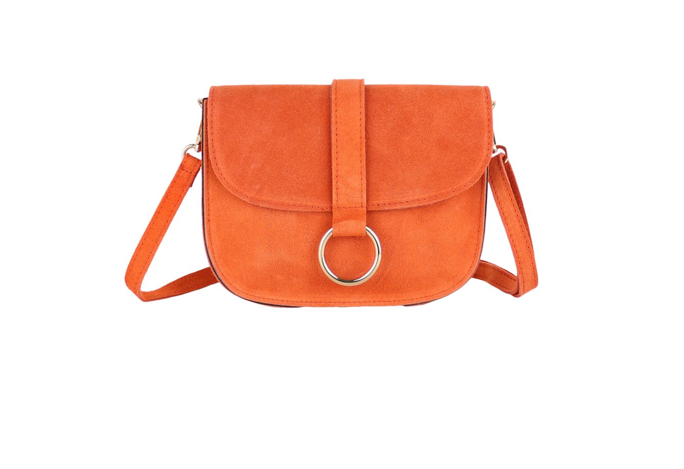 MIRROSI Umhängetasche Damen aus Echtleder, Wildleder, Made in Italy (22x17,5x6,5cm), Crossbody aus Veloursleder, Echtes Leder von MIRROSI
