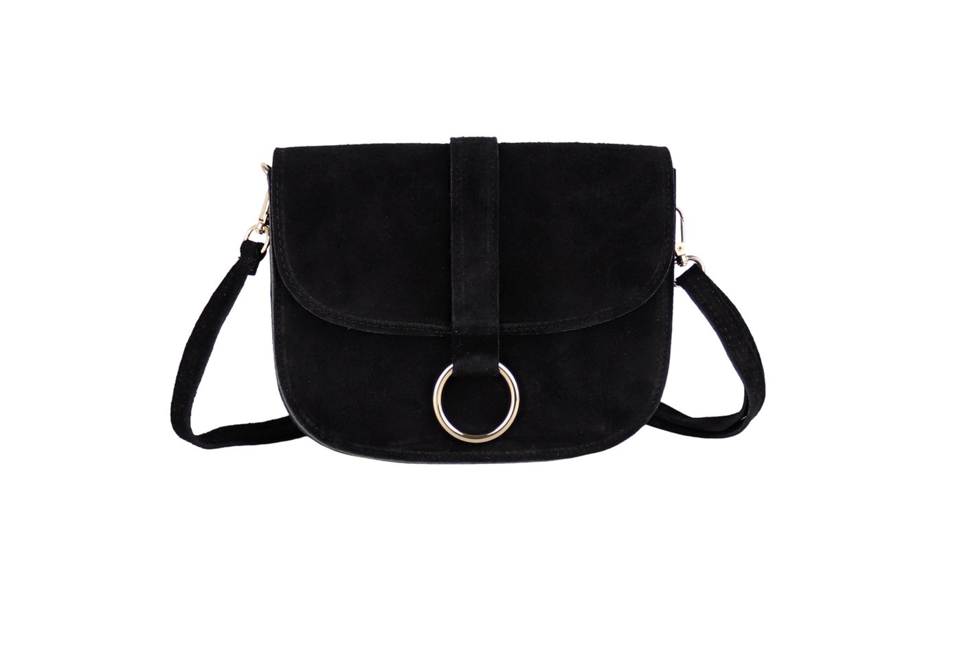 MIRROSI Umhängetasche Damen aus Echtleder, Wildleder, Made in Italy (22x17,5x6,5cm), Crossbody aus Veloursleder, Echtes Leder von MIRROSI