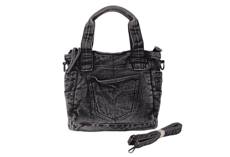 MIRROSI Umhängetasche Damen aus Jeans Schultertasche Denim 3 Größen auswählbar, mit passendem Schulterriemen für vielseitigen Einsatz von MIRROSI