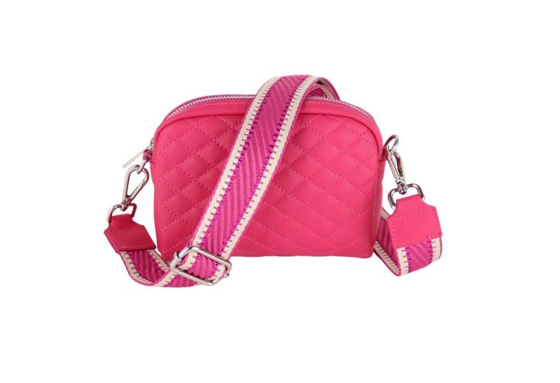 MIRROSI Umhängetasche Damen klein Crossbody Bag, Echtleder Made in Italy (18x13x5,5cm), Boho-Style Schulterriemen, Längeverstellbar), Gurt 3,8cm breit von MIRROSI