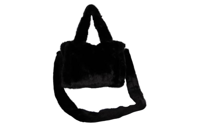 MIRROSI Umhängetasche aus Kunstfell Kuschelweich Schultertasche Henkeltasche, Unifarben oder Leo , ca. 25x20x10cm von MIRROSI