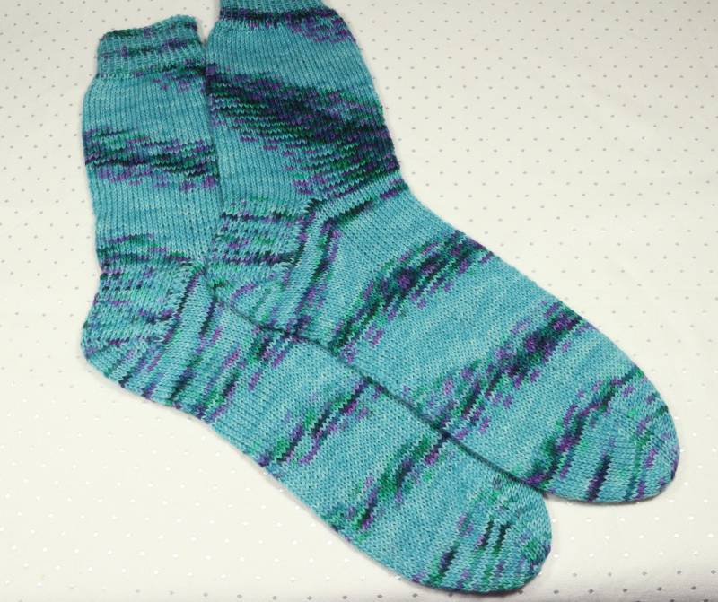 Handgestrickte Socken Aus Handgefärbter Wolle Gr. 41 | So658 von MIRUPENNsocks