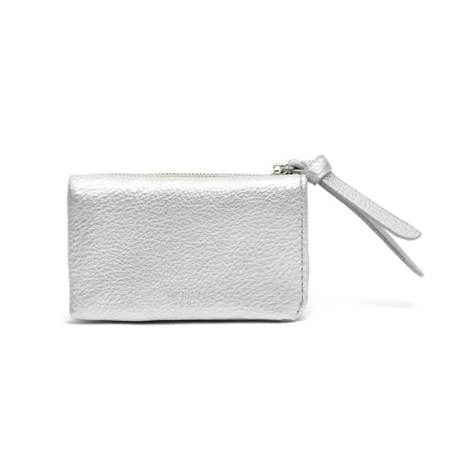 MISAKO Adelina kleine Grundbrieftasche - Schönes kleines Portemonnaie für Damen - Modisches Accessoire für jeden Tag Adelina Silber 8 X 11 X 3 cm von MISAKO