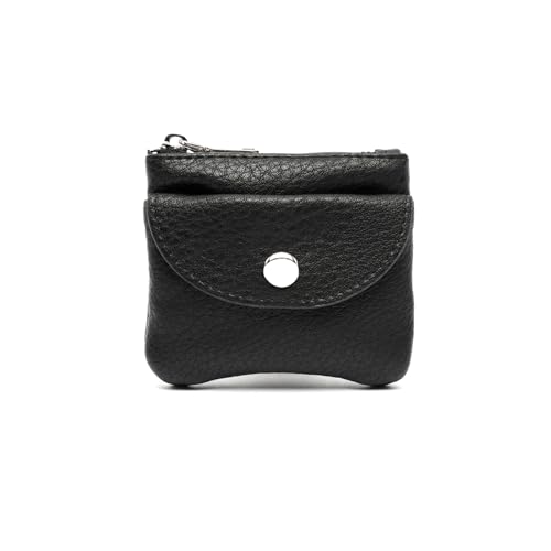 MISAKO Always Portemonnaie - Modische Damen-Geldbörse - Kleiner Münzhalter Always Schwarz 8x10x2 cm von MISAKO