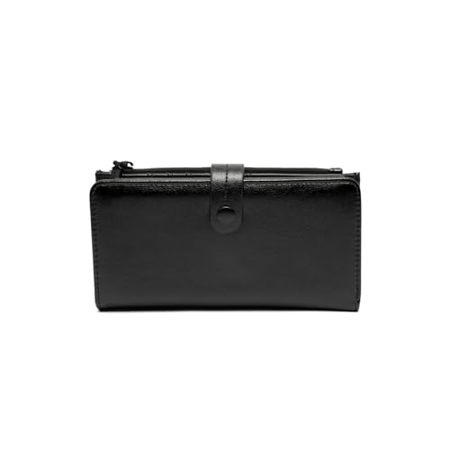MISAKO Anya große Handtasche - Schöne, große und geräumige modische Damen-Geldbörse Anya Schwarz 10 X 19 X 3 cm von MISAKO