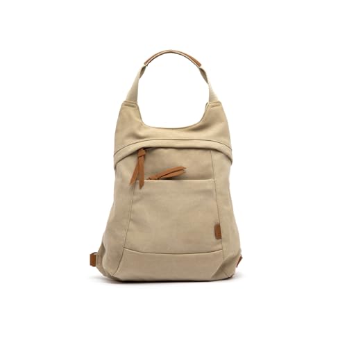 MISAKO Arame Anti-Diebstahl-Rucksack Damen - Arame Beige 36 X 33 X 16 cm von MISAKO