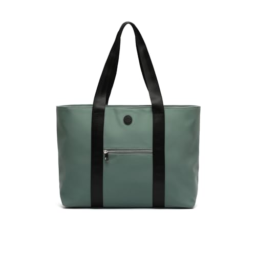 MISAKO Austeru Große Shopper-Tasche aus Nylon mit Tablet-Tasche Damen - Austeru Grün 32 X 49 X 13 cm von MISAKO