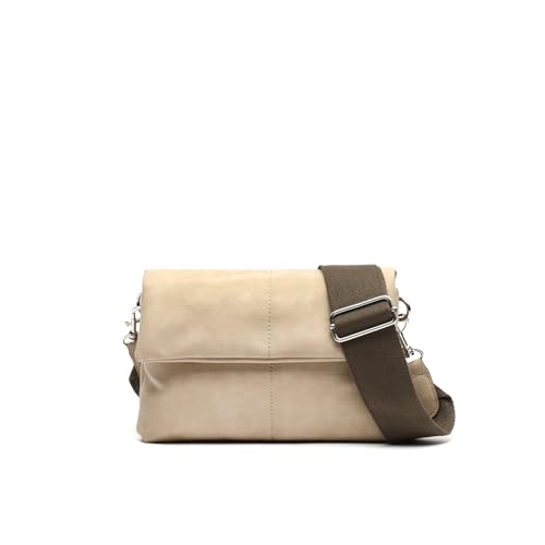 MISAKO Brigi Kleine Umhängetasche Damen - Brigi Beige 17 X 24 X 7 cm von MISAKO