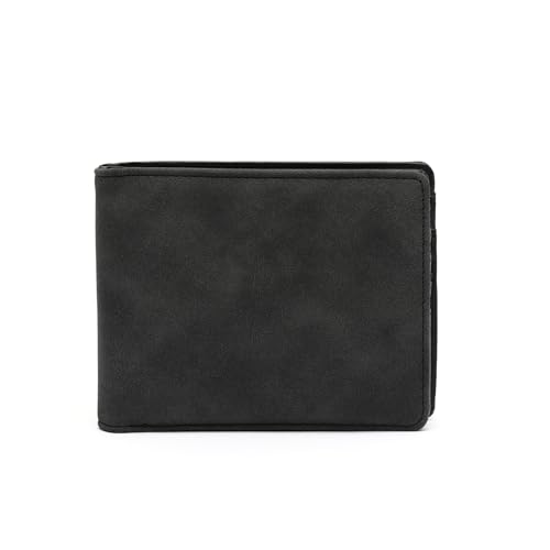 MISAKO Conor Herrenbrieftasche - Elegante Herren-Brieftasche aus Kunstleder Conor Schwarz 10 X 13 X 2 cm von MISAKO