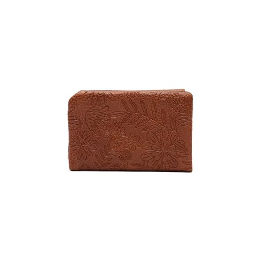 MISAKO Deva Kleines Portemonnaie mit Blumendruck Damen - Deva Kamel 7x13x3 cm von MISAKO