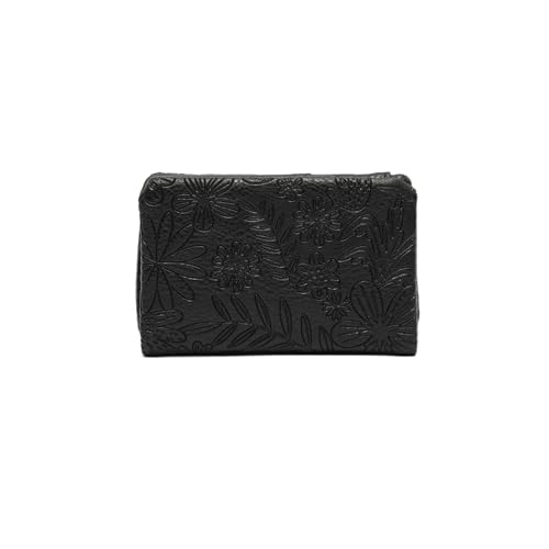 MISAKO Deva Kleines Portemonnaie mit Blumendruck Damen - Deva Schwarz 7x13x3 cm von MISAKO