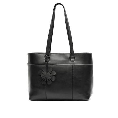 MISAKO Filiberta große Shopper-Tasche mit Aufhängevorrichtung Damen - Filiberta Schwarz 26x32x14cm von MISAKO