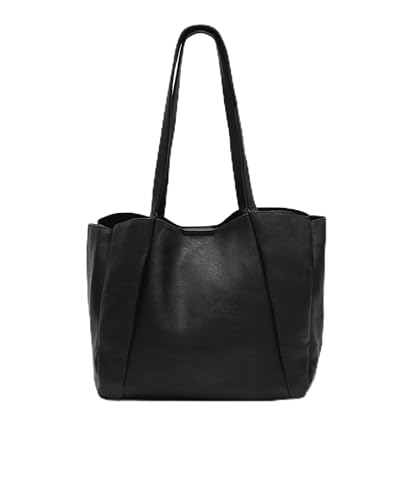 MISAKO Giseli Große Shopper-Tasche mit herausnehmbarem Kulturbeutel Damen - Giseli Schwarz 28x31x13cm von MISAKO