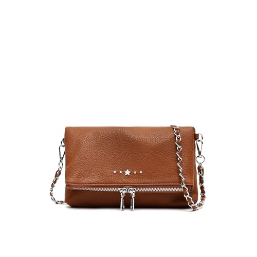 MISAKO Laurini Kleine Umhängetasche mit Überschlag Damen - Laurini Kamel 13 X 20 X 4 cm von MISAKO