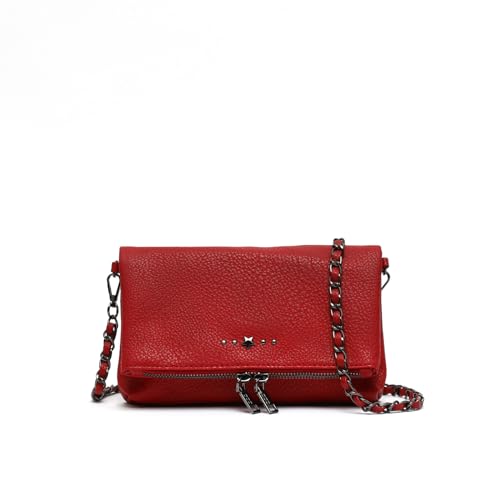 MISAKO Laurini Kleine Umhängetasche mit Überschlag Damen - Laurini Rot 13 X 20 X 4 cm von MISAKO