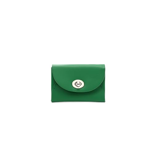 MISAKO Lijia Münzgeldbörse mit Metallverschluss - Modische Damen-Geldbörse - Kleiner Münzhalter Lijia Grün 7 X 10 X 1 cm von MISAKO