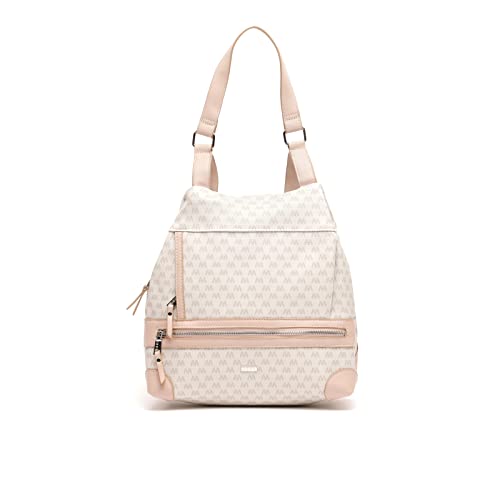 MISAKO Monogram Anti-Diebstahl-Rucksack mit Monogramm-Aufdruck Damen - Monogram 29x33x13 cm von MISAKO