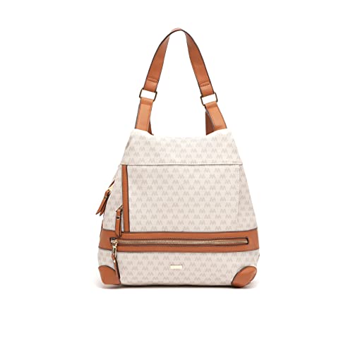 MISAKO Monogram Anti-Diebstahl-Rucksack mit Monogramm-Aufdruck Damen - Monogram 29x33x13 cm von MISAKO